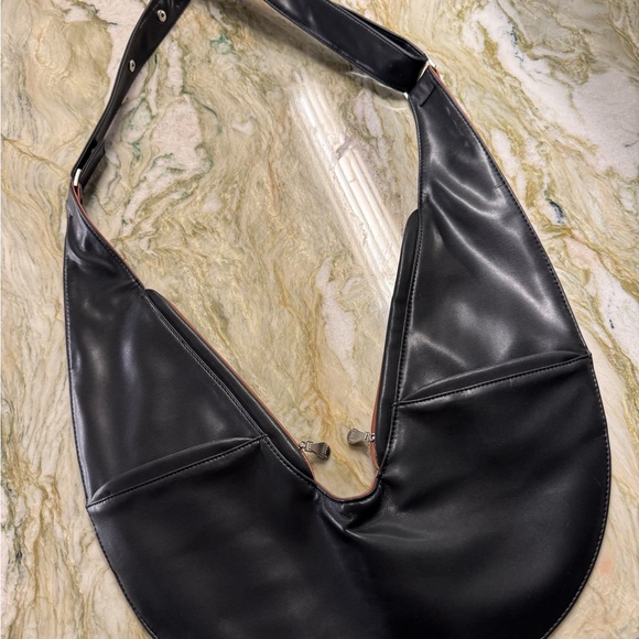 Brown and Black Crossbody Bag with Sleek Design - Picture 2 of 8